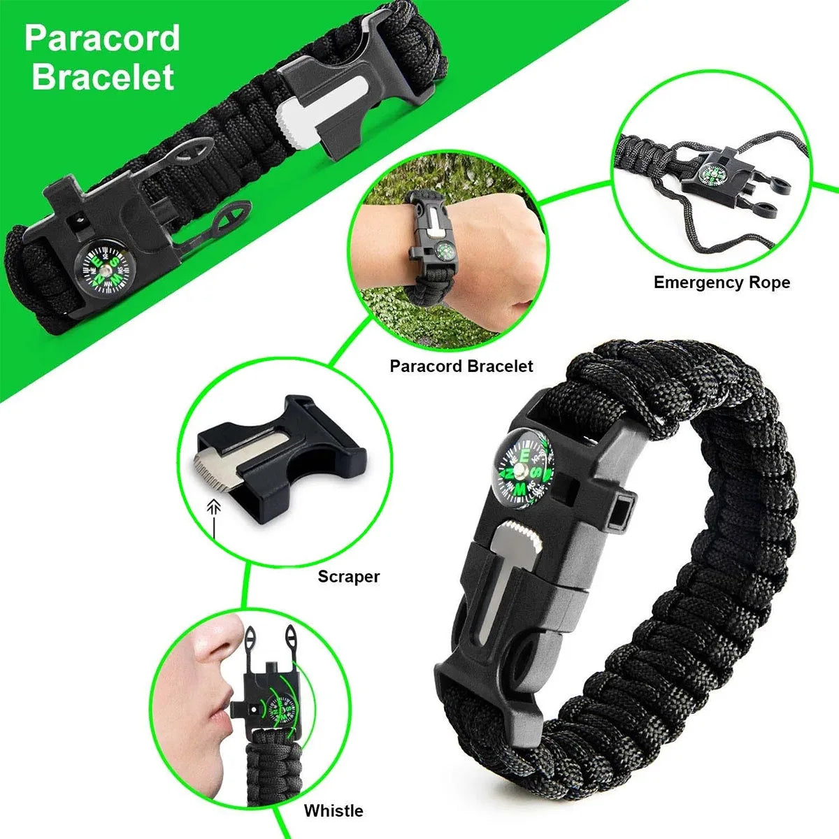 Hign Concerned Camping Survival First Aid Multitool Kit
