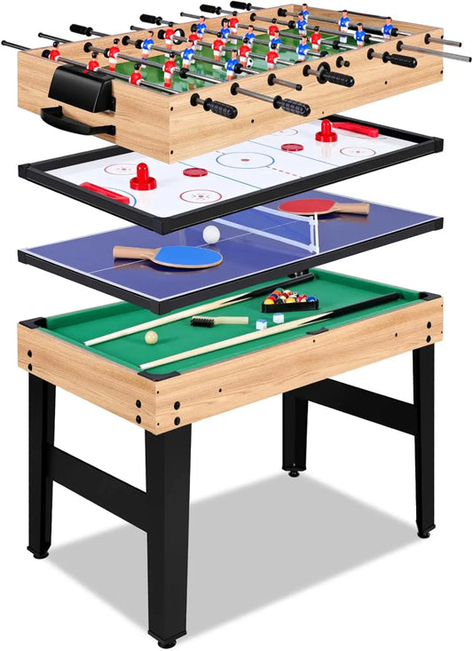 12 In 1 Game Table 48 Inch Combo Ping Pong Foosball