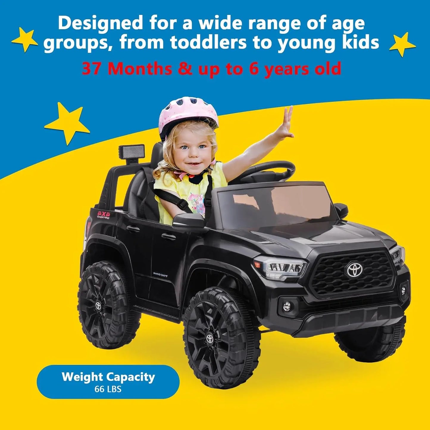 12V Kids Ride On Truck With Remote Control 3 Speeds