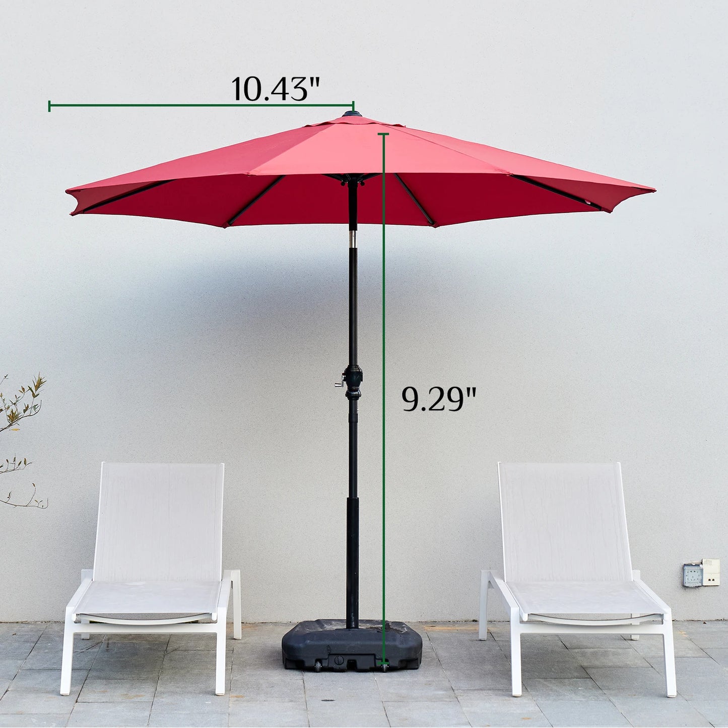 Outdoor Patio Umbrella UV Protection  All Weather