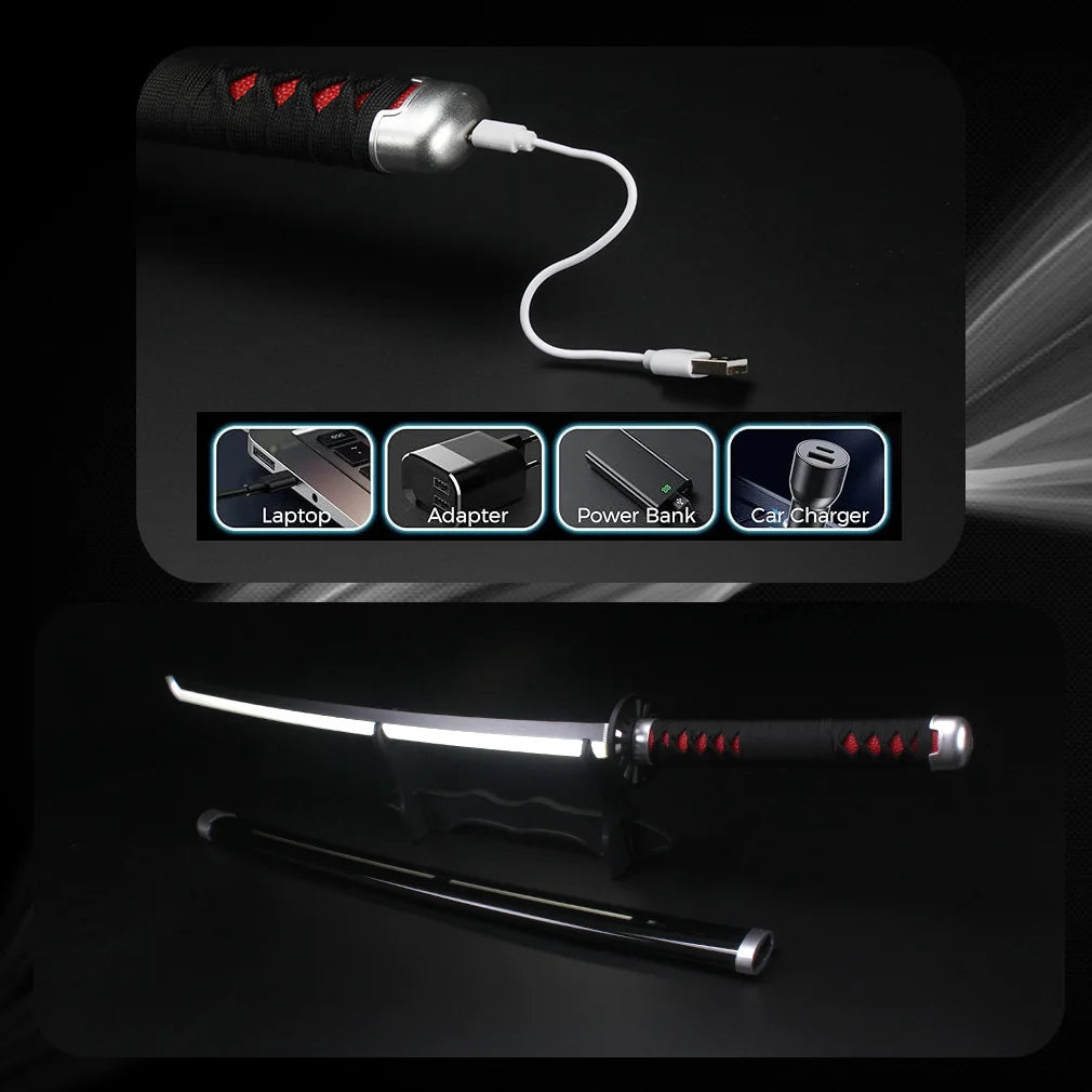 41 Inch Led Light Up Demon Slayer Sword Katana With Belt