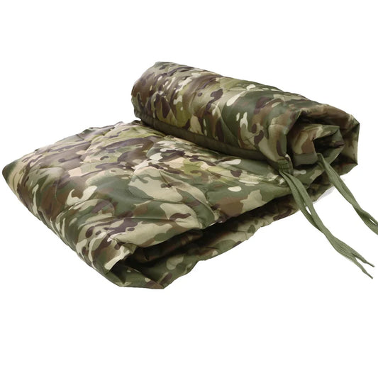Tactical Army Poncho Liner Camouflage Woobie Blanket 58x82