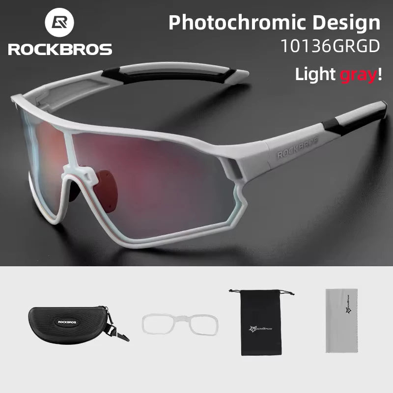 Photochromic Cycling Glasses UV400 Lightweight Flexible
