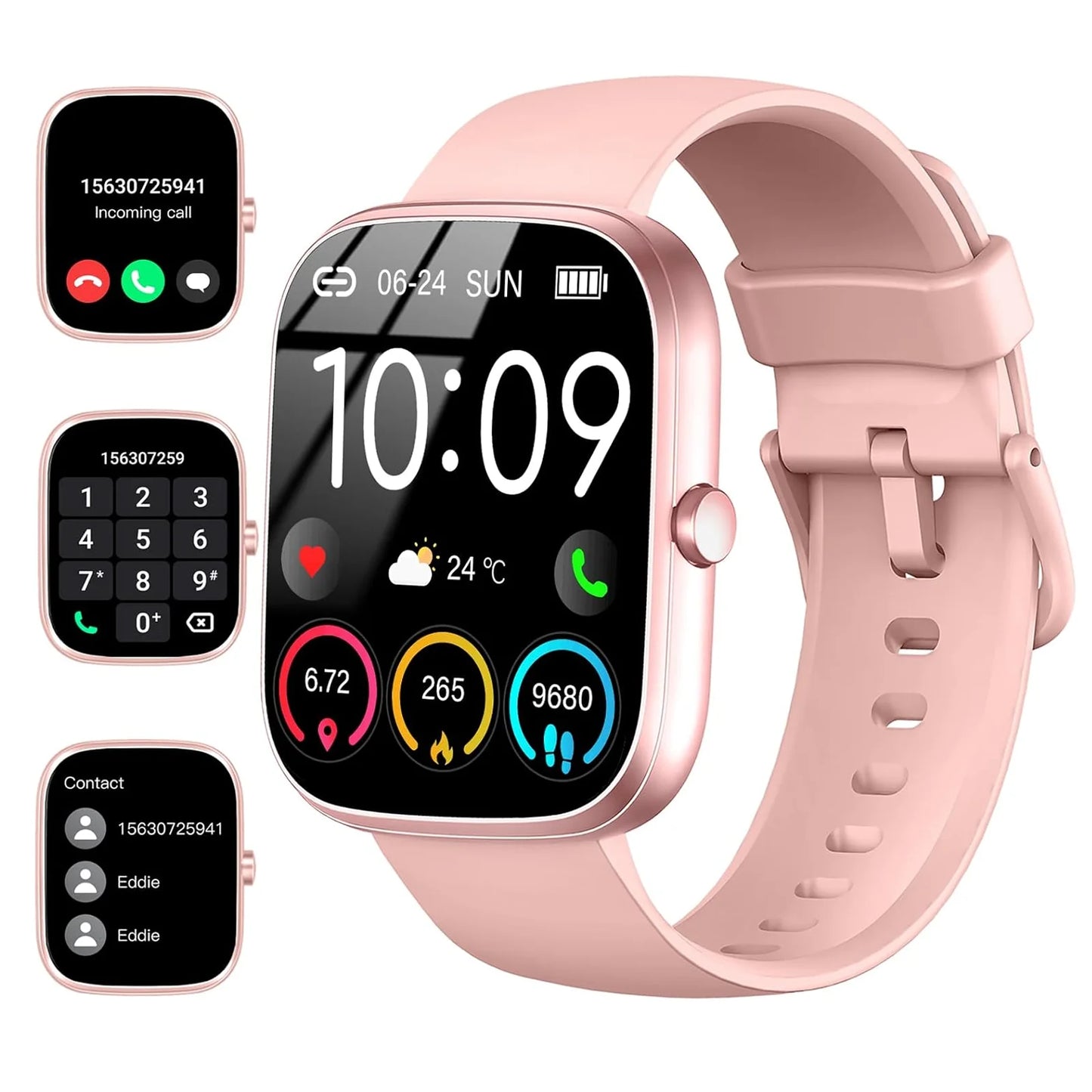 Smart Watch, 1.91 Inch Smartwatch with Call Feature, IP68 Waterproof Fitness Tracker