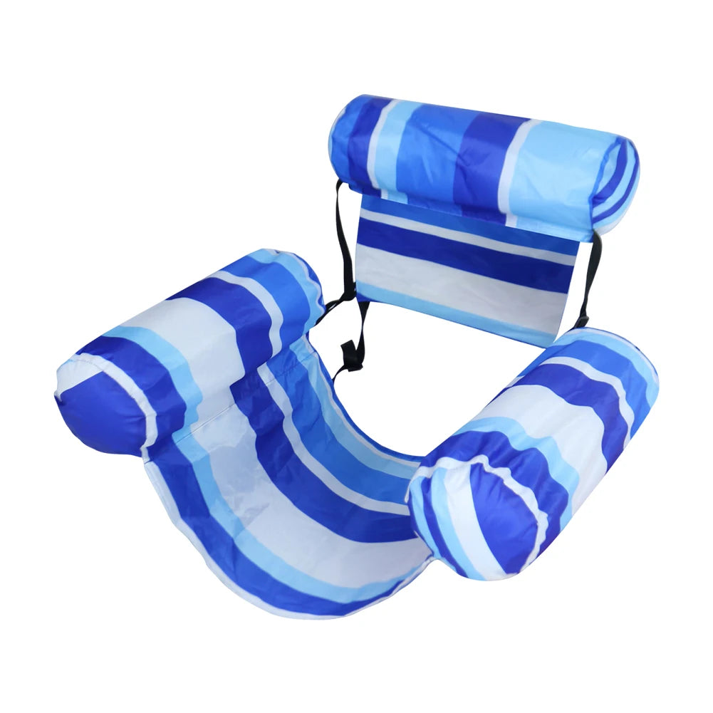 Inflatable Pool Float Floating Lounger Chair with Arm and Backrest