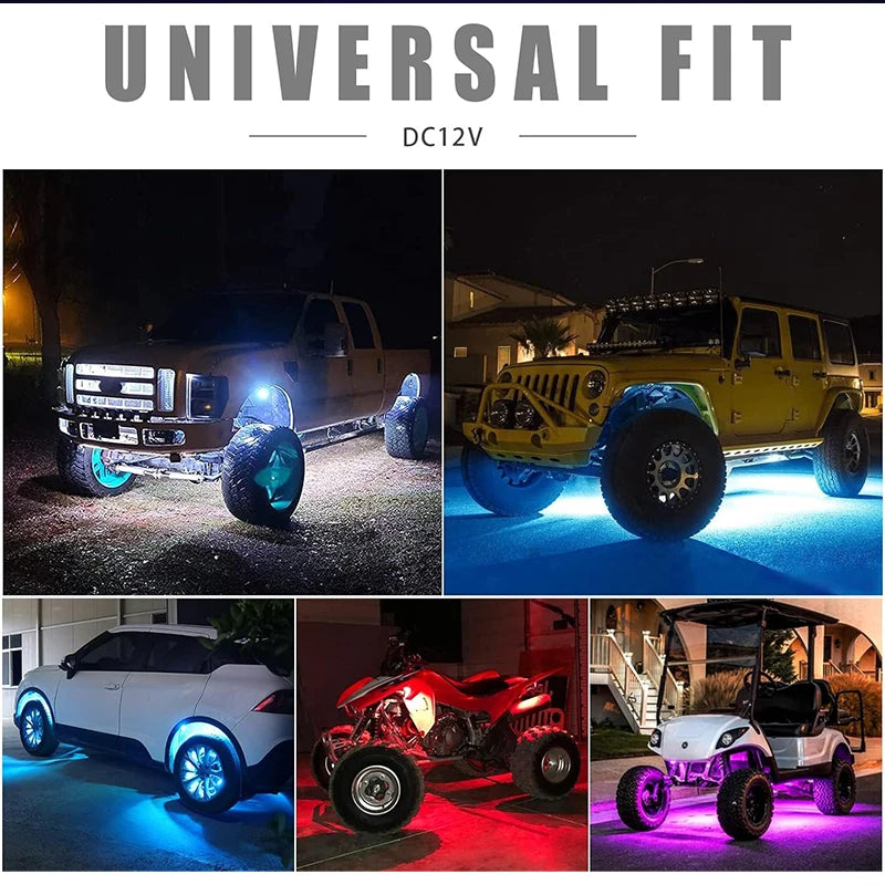 Car Underbody Lights Rock Lights Waterproof Underglow 12V