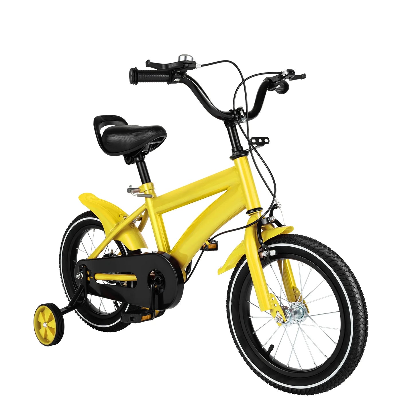 14 Inch Adjustable Kids Bike For Boys Girls Dual Brakes