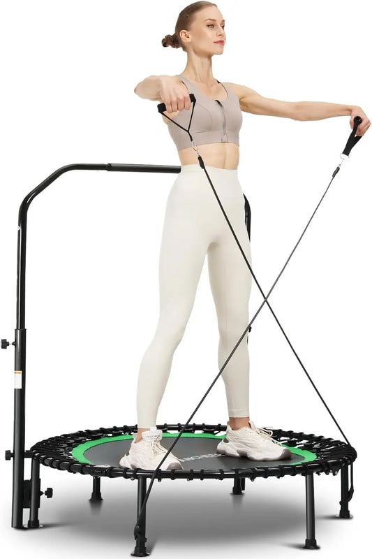 Foldable Indoor Outdoor Trampoline For Adults 550 Lbs Load