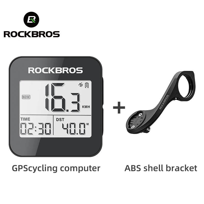 Rockbros Bike Computer GPS Speedometer Waterproof Wireless Stopwatch for Road and MTB