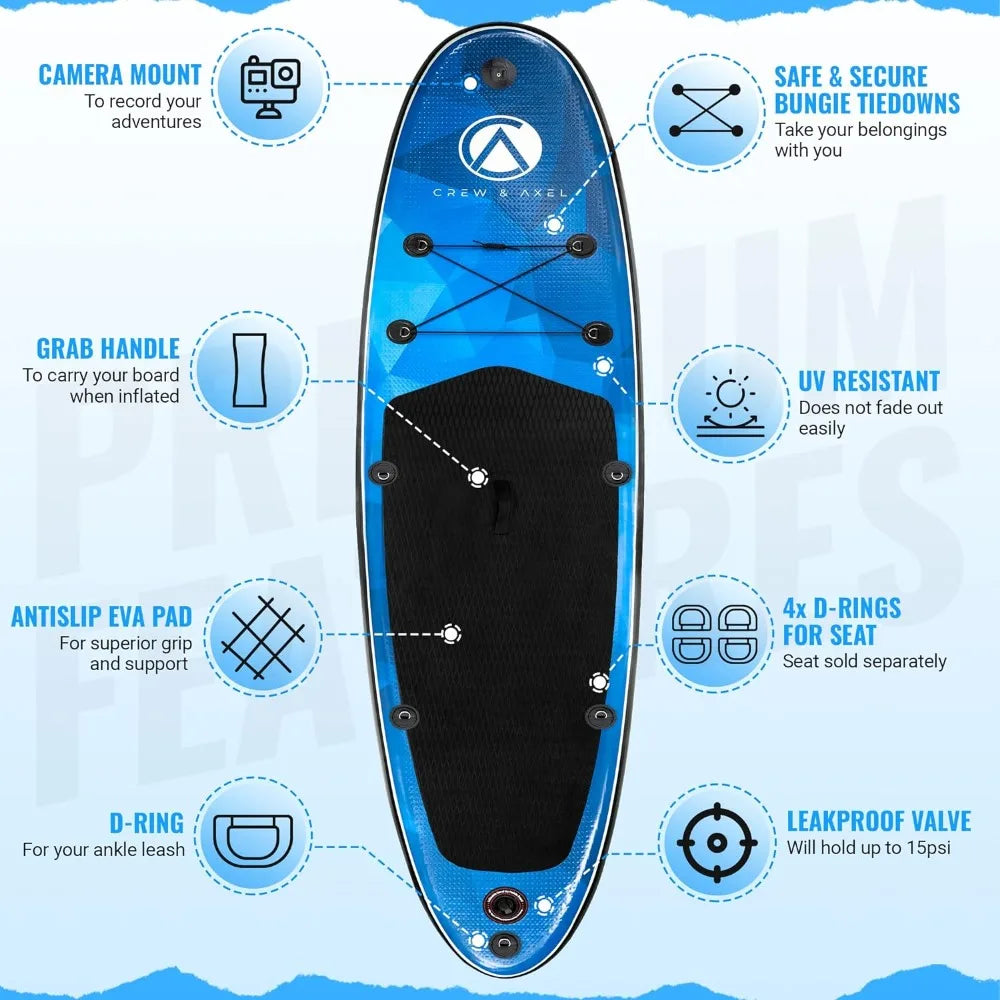 10 Foot 3 Inch Extra Wide 33 Inch SUP With Accessories