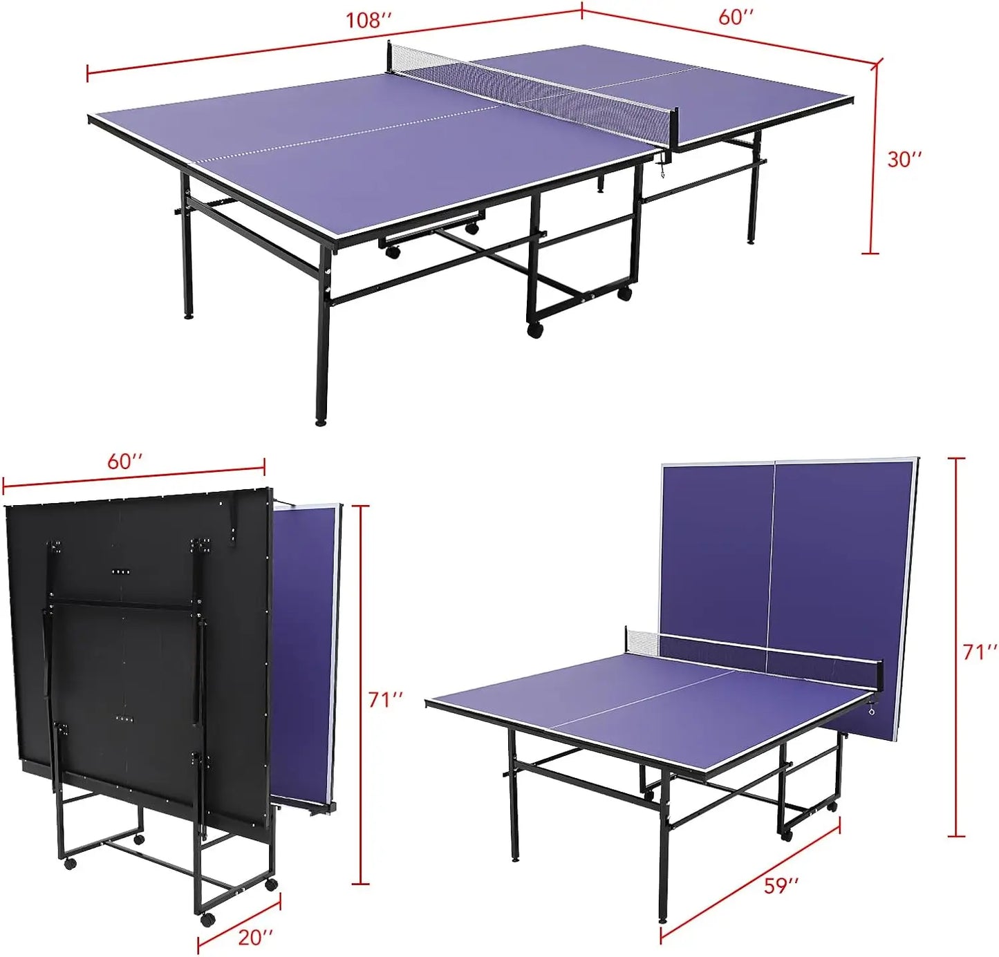 Professional Outdoor Table Tennis Ping Pong Table Set