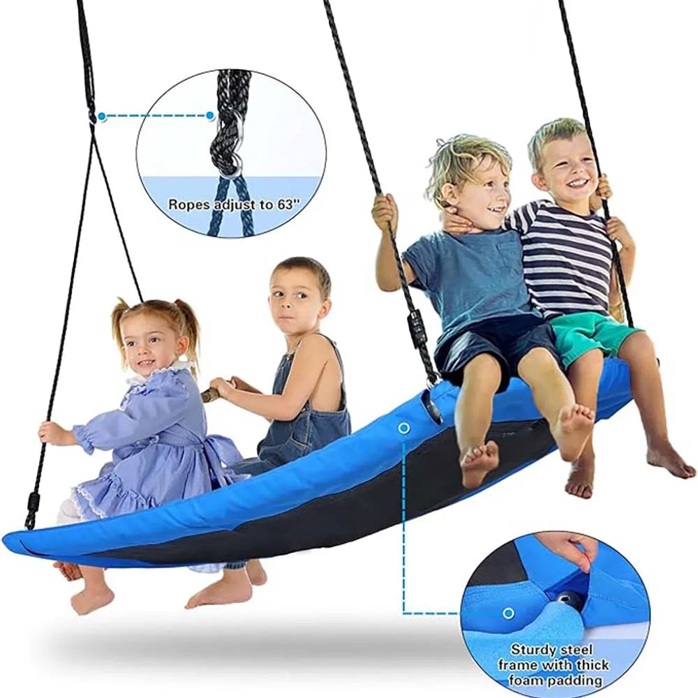 700lb Giant 60" Platform Tree Swing for Kids Rectangular Platform