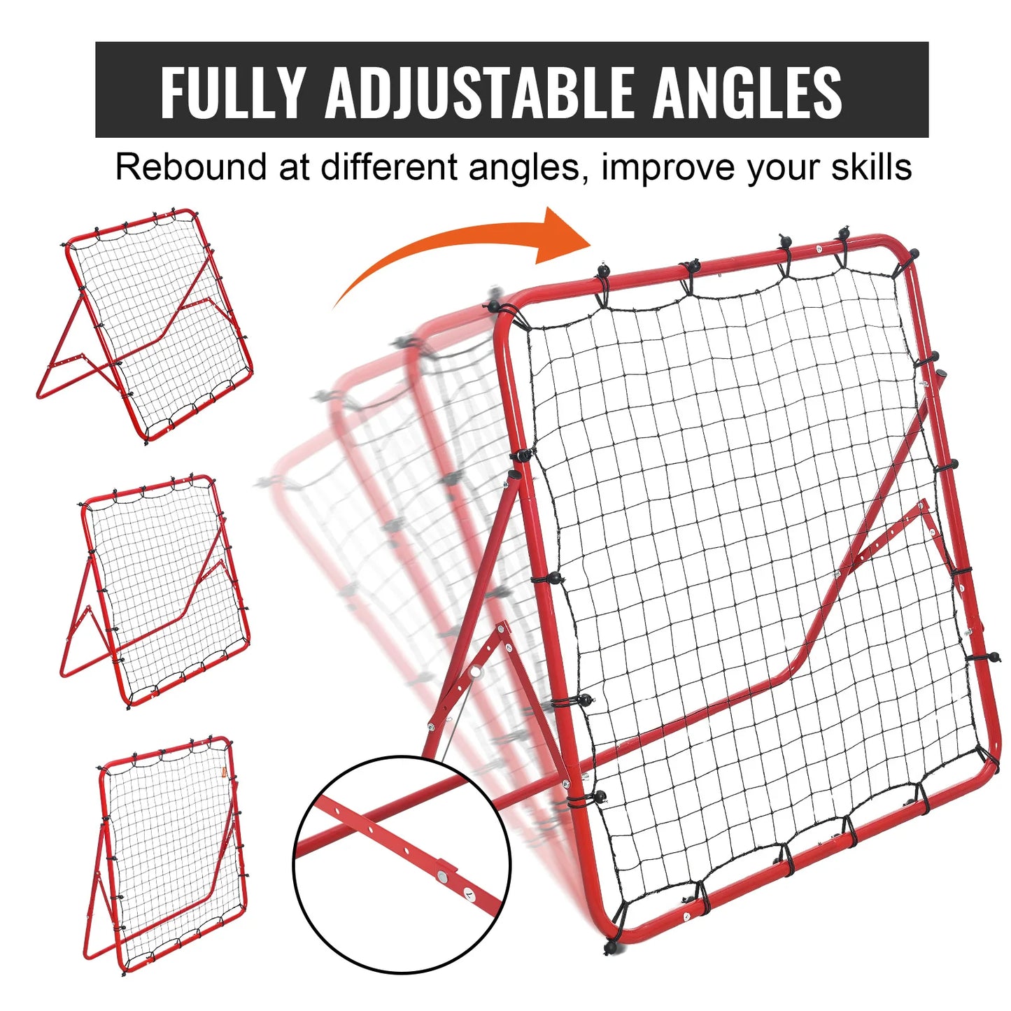 VEVOR Soccer Rebounder Rebound Net Portable Football Training