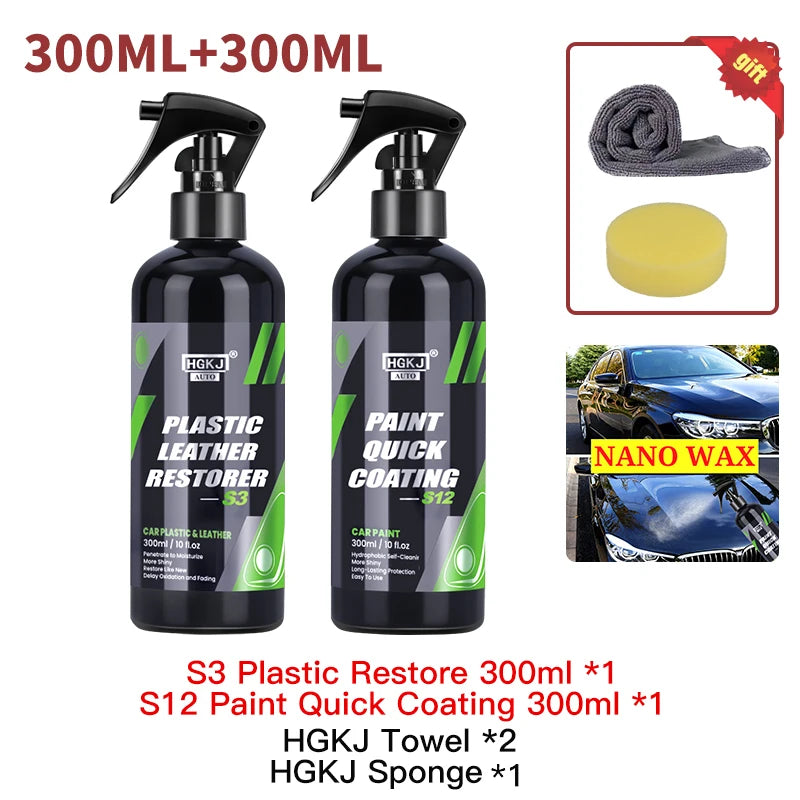 300ML Car Plastic Leather Restorer HGKJ S3 Conditioner