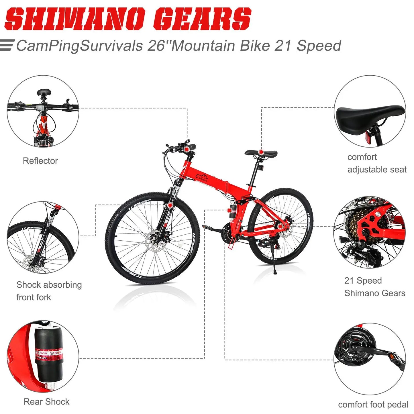 26 Inch Land Rover Mountain Bike 21 Speed High Carbon