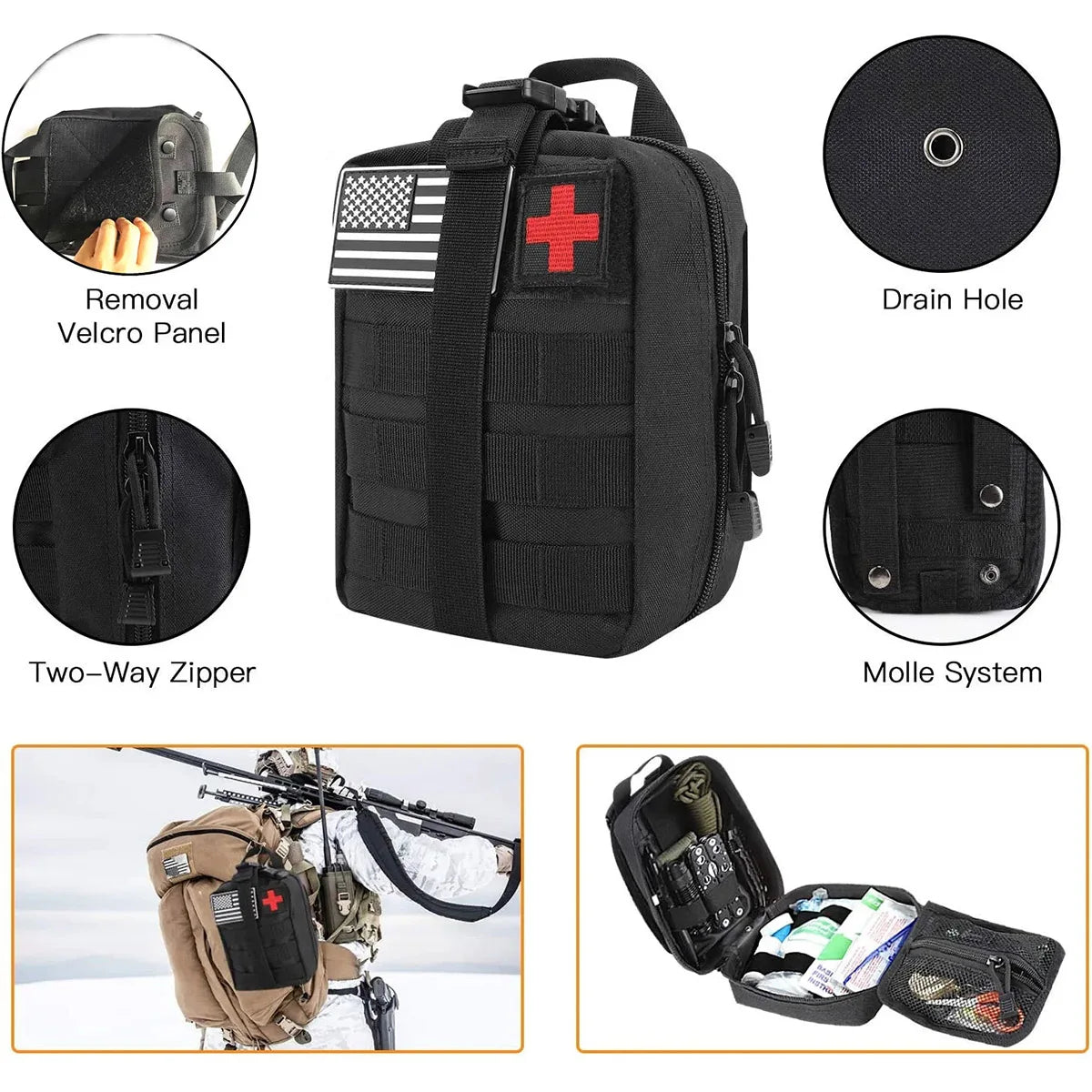 Hign Concerned Camping Survival First Aid Multitool Kit