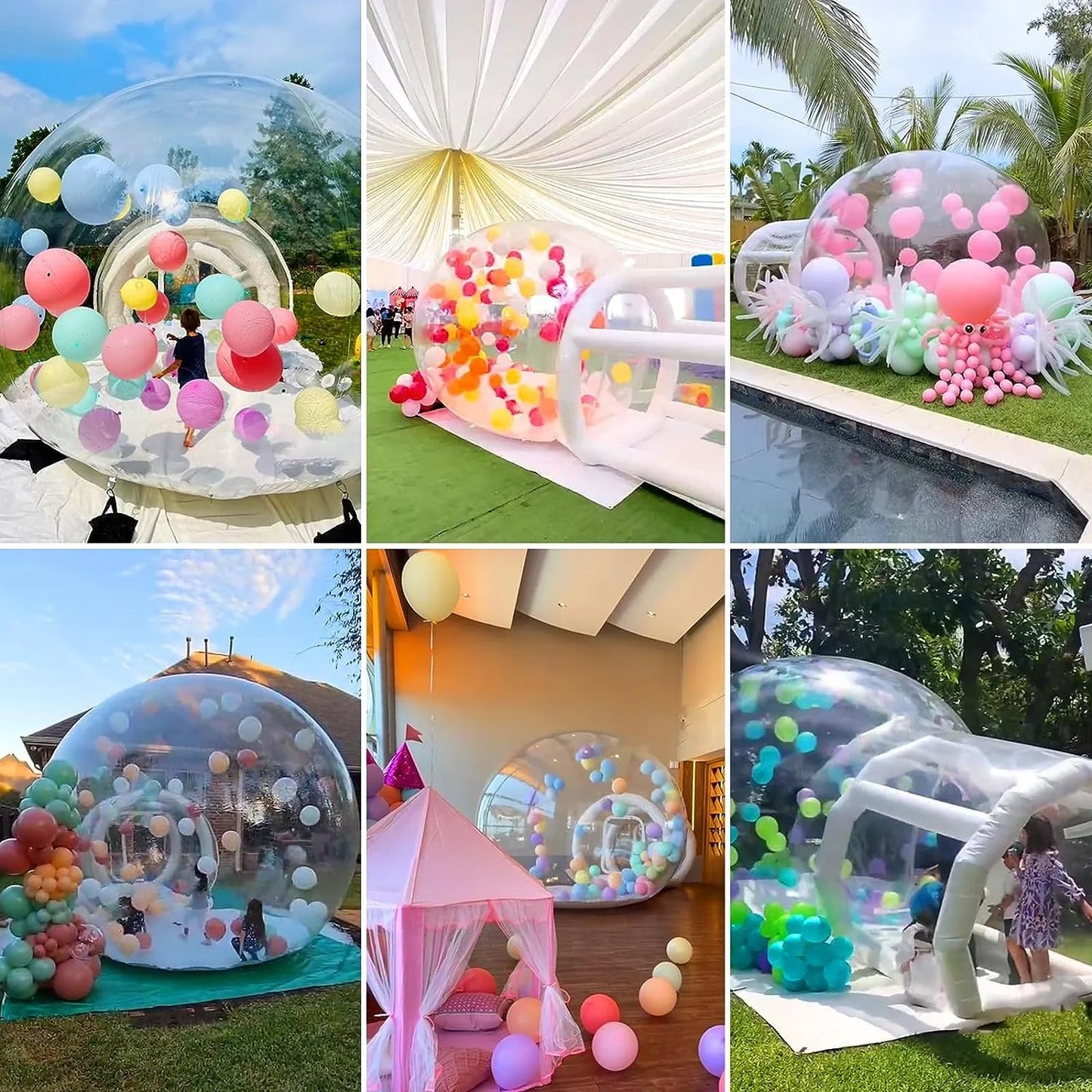 8.2Ft Inflatable Bubble Balloon House Tent with Blower Pump