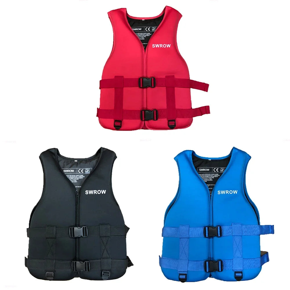 Neoprene Life Jacket for Adult Children New Water Sport Buoyancy Jacket Life Vest