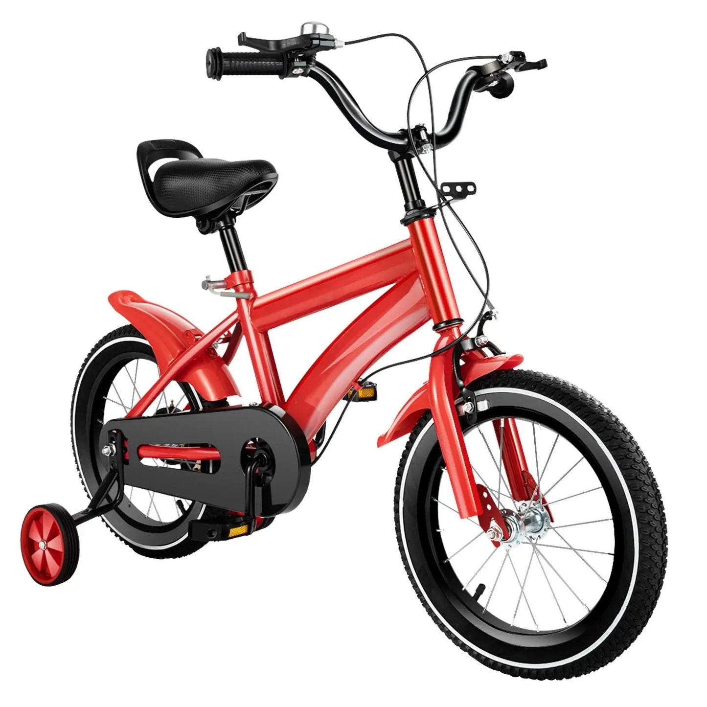 14 Inch Adjustable Kids Bike For Boys Girls Dual Brakes