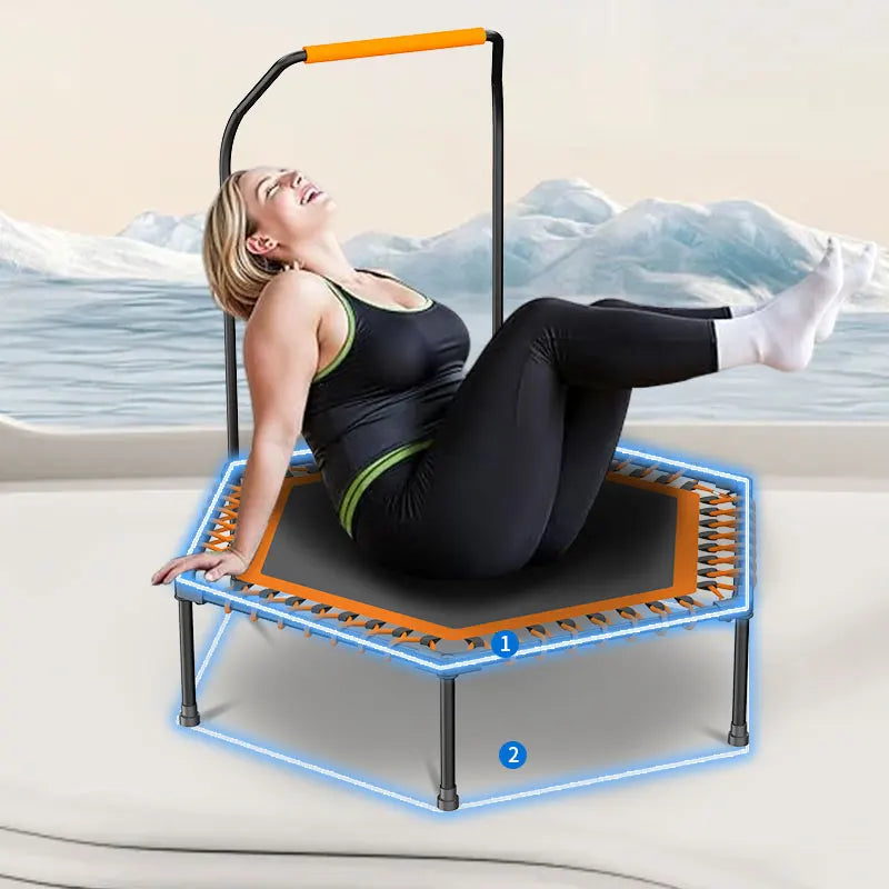 Adult Indoor Fitness Trampoline for Cardio Training