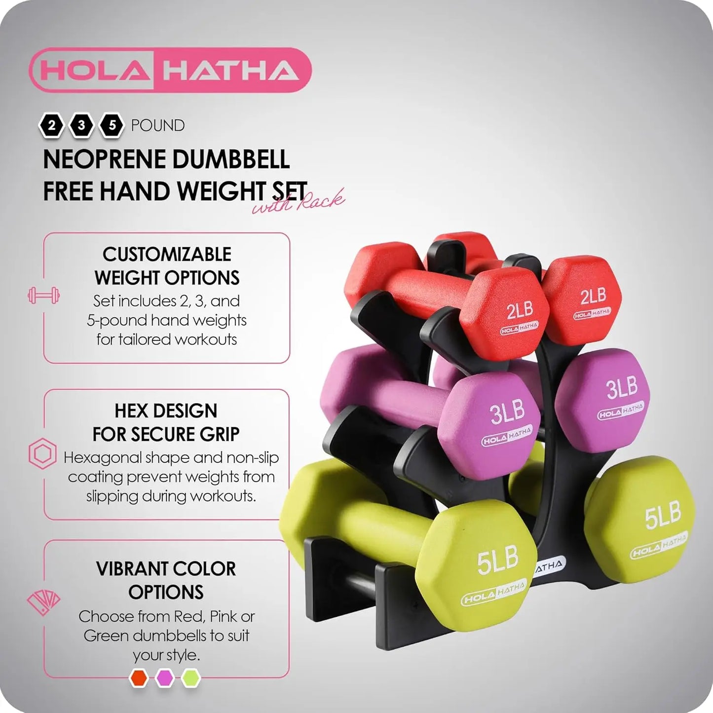 Universal Sports And Outdoors Neoprene Dumbbell Set For Home