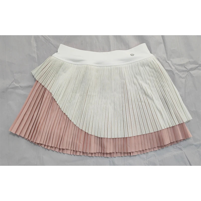 Women Pleated Tennis Skirt with Pockets  High Waisted Golf Shorts Workout Running Skirts
