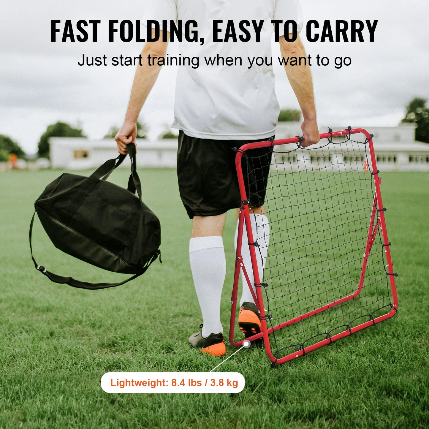 VEVOR Soccer Rebounder Rebound Net Portable Football Training