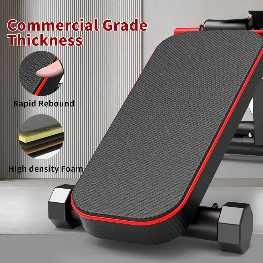 Adjustable Weight  Workout Bench Foldable Home Gym Full Body Workout