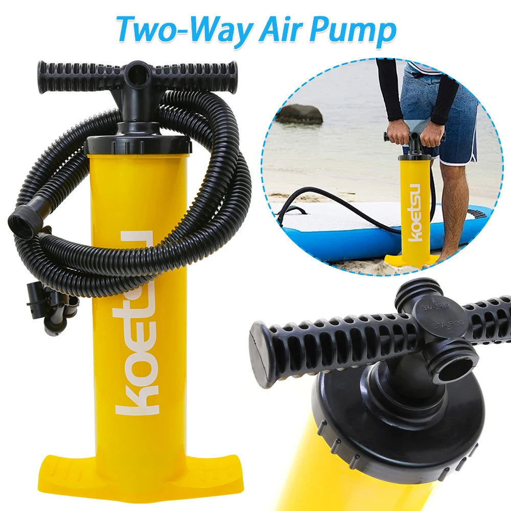 4L Kayak Air Pump Anti Slip Double Action Handheld Inflator