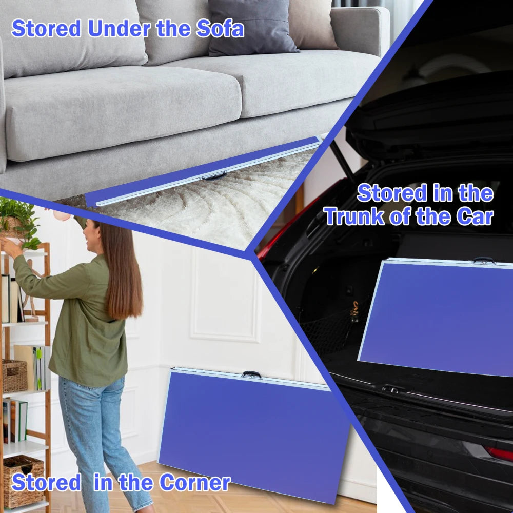 Portable Foldable Table Tennis Set With Two Paddles