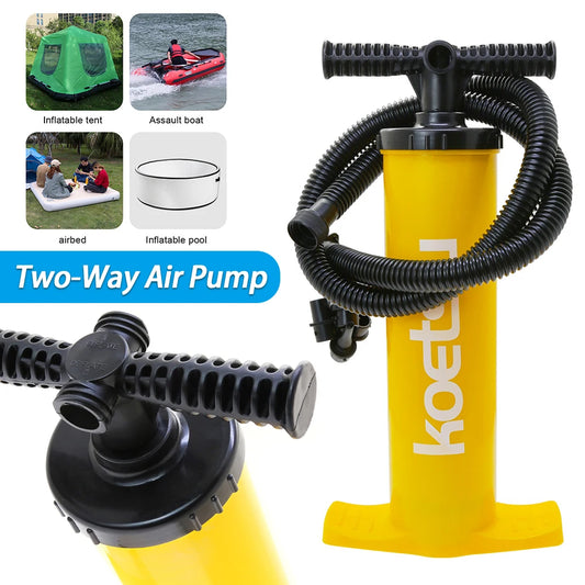 4L Kayak Air Pump Anti Slip Double Action Handheld Inflator