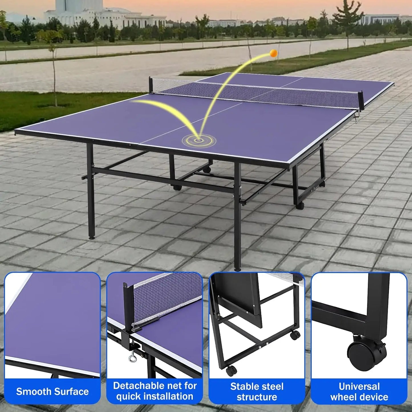 Professional Outdoor Table Tennis Ping Pong Table Set