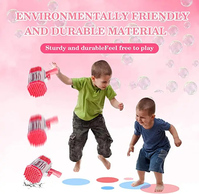 Bubble Gun Machine Gun Automatic Blower for Kids Fun
