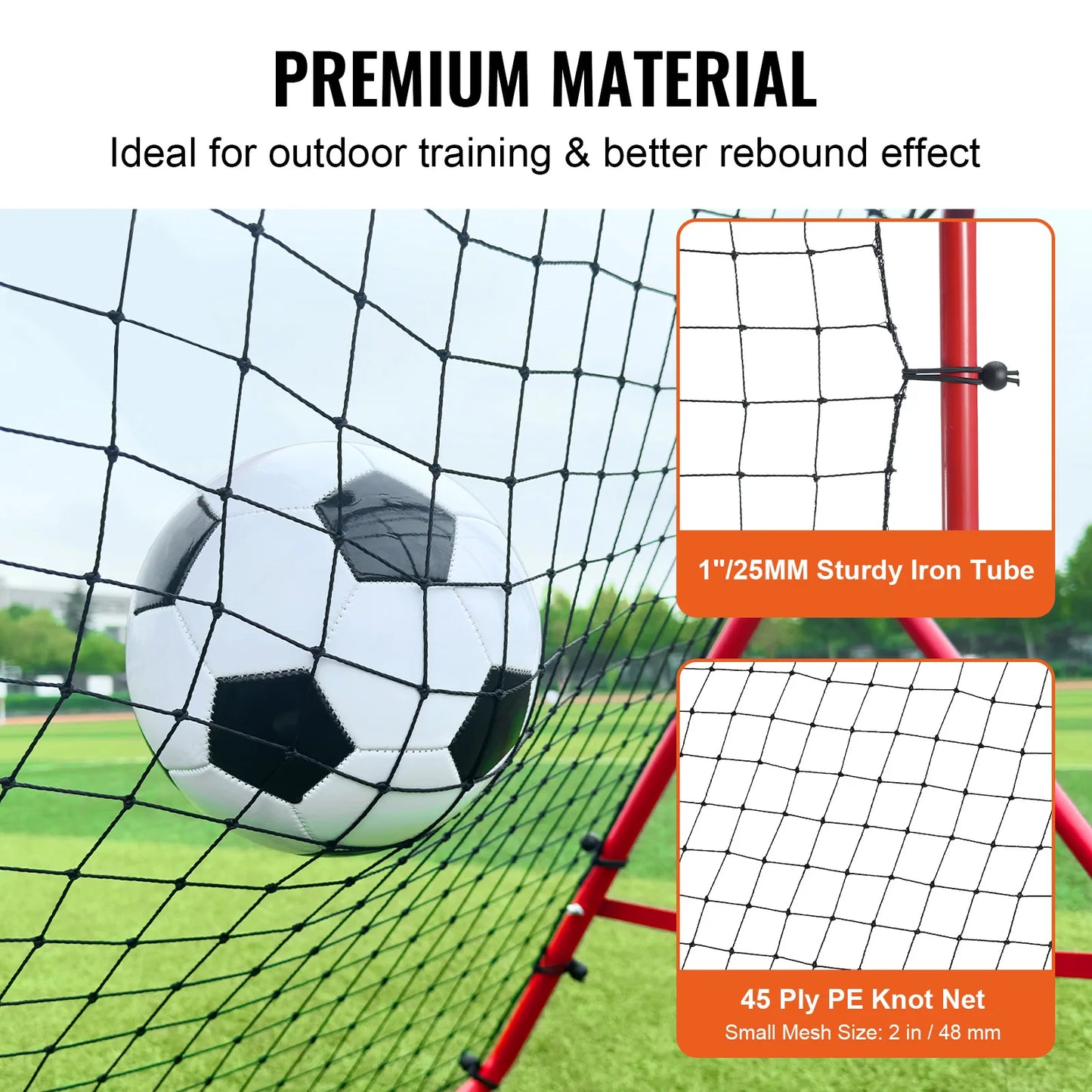 VEVOR Soccer Rebounder Rebound Net Portable Football Training