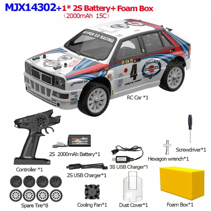 V2.0 Rc Car Brushless Motor Hyper Go 4wd Off-Road Vehicle