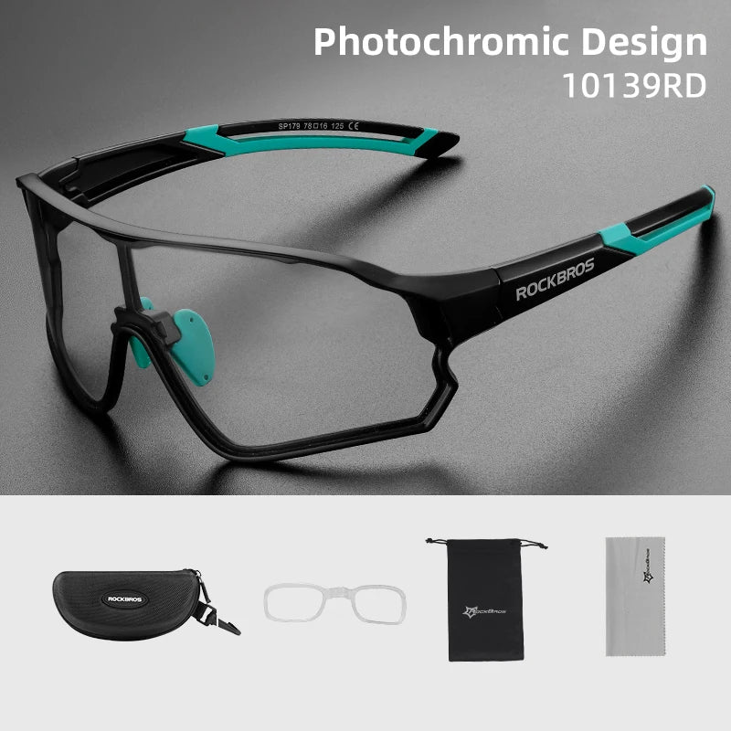 Photochromic Cycling Glasses UV400 Lightweight Flexible