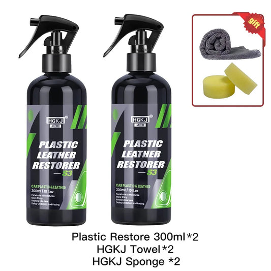 300ML Car Plastic Leather Restorer HGKJ S3 Conditioner
