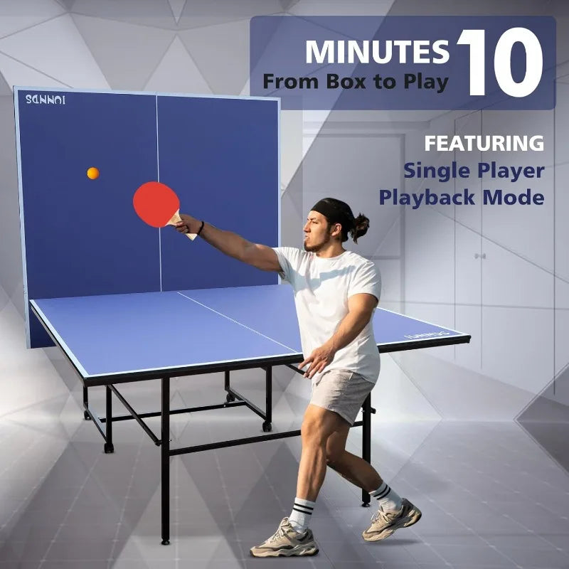 Foldable Table Tennis Table With Paddles And Balls Included