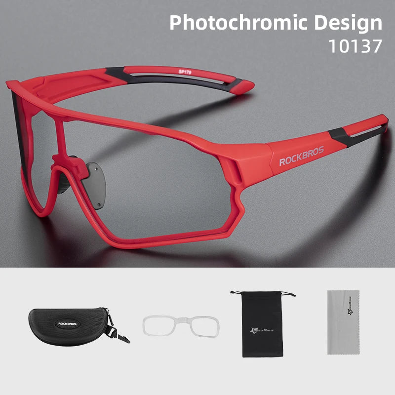 Photochromic Cycling Glasses UV400 Lightweight Flexible