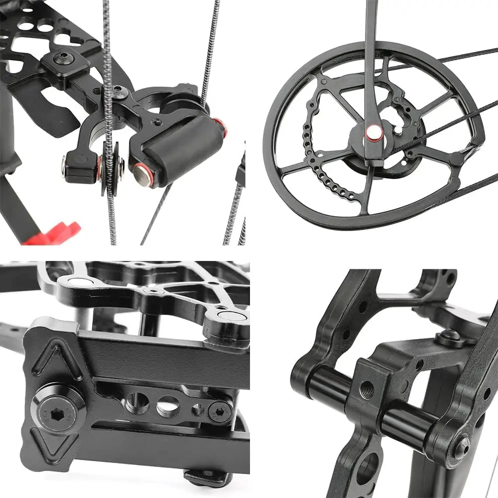 type 3 Compound Bow Catapult Bow for Steel Ball and Draw Weight 40-65lbs Adjustable Short-Axis