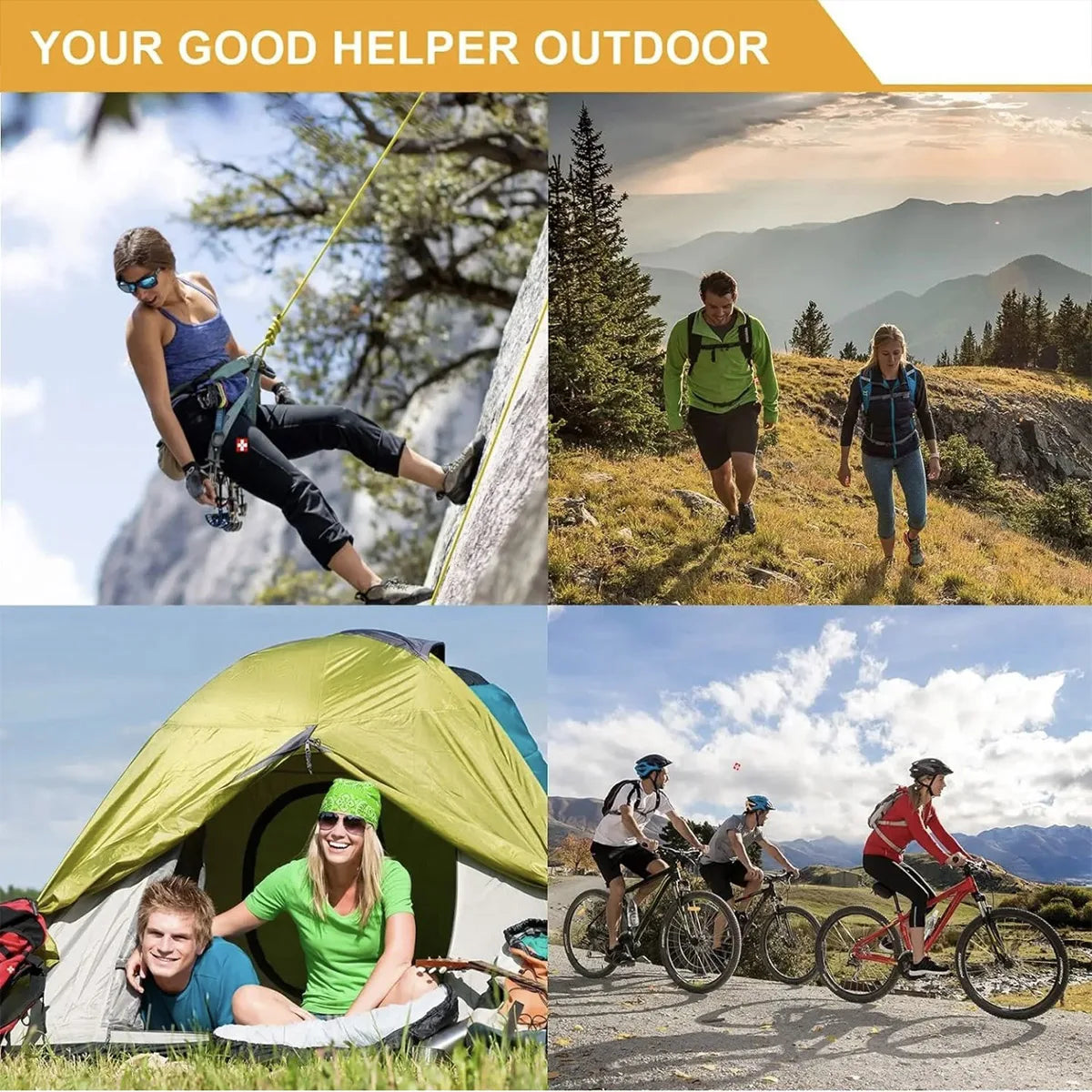 Hign Concerned Camping Survival First Aid Multitool Kit
