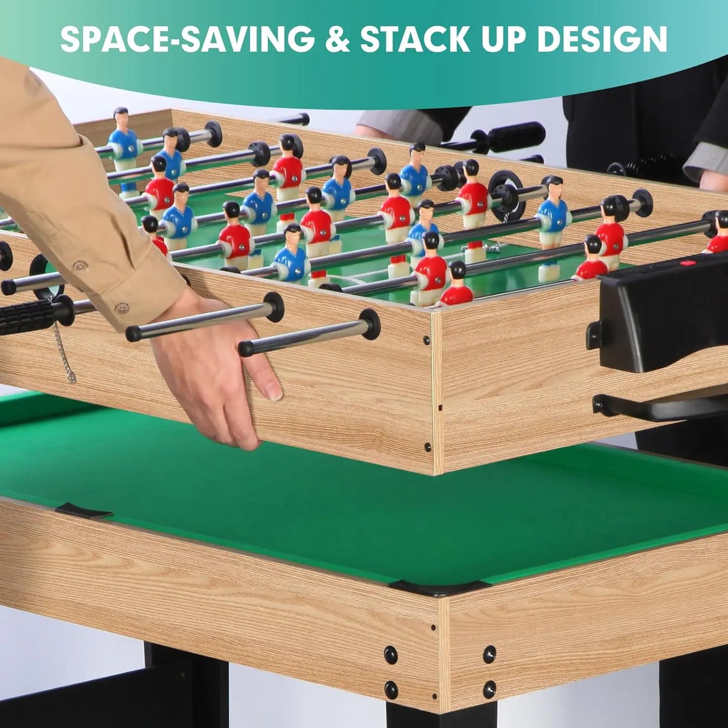 12 In 1 Game Table 48 Inch Combo Ping Pong Foosball