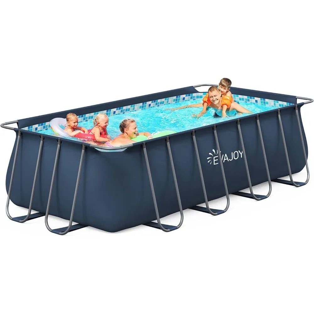 14ft X 7ft X 48in Metal Frame Pool With Pump Ladder