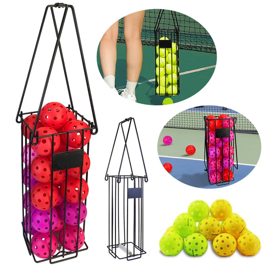 JOCESTYLE Tennis Ball Hopper With Handle 25 Ball Capacity