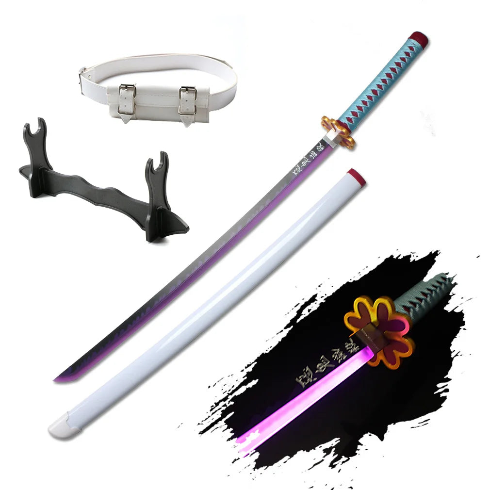 41 Inch Led Light Up Demon Slayer Sword Katana With Belt