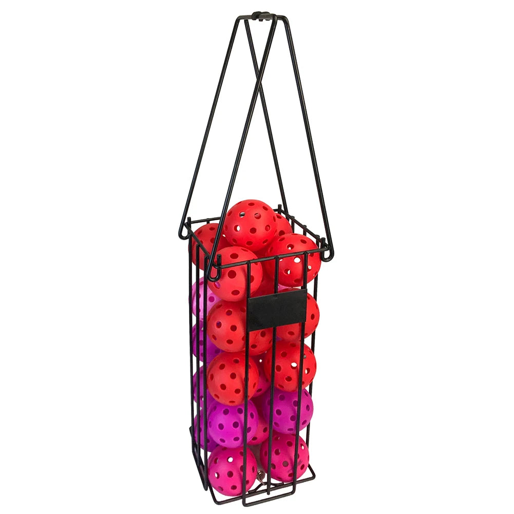 JOCESTYLE Tennis Ball Hopper With Handle 25 Ball Capacity