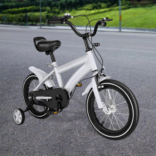 Children’s Bike 14-Inch with Training Wheels Steel Frame