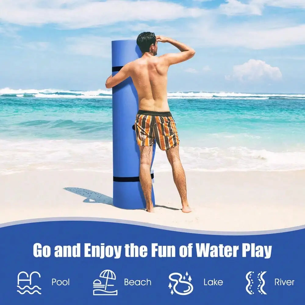 Three Layer Floating Foam Water Pad 12 X 6 Blue Oasis