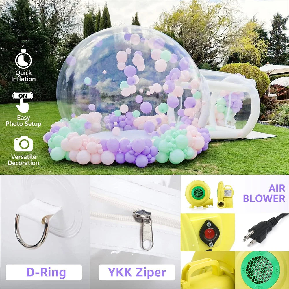 8.2Ft Inflatable Bubble Balloon House Tent with Blower Pump