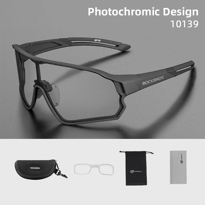 Photochromic Cycling Glasses UV400 Lightweight Flexible